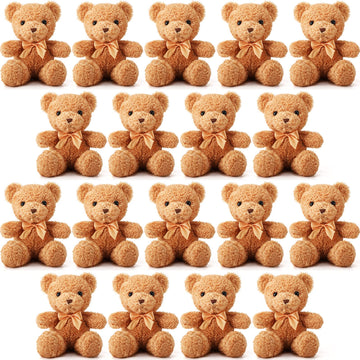 HyDren 36 Pcs Valentines Day Bear Bulk Plush Stuffed Animals Toys 12 Inch Cute Soft Stuffed Bear with Bow Ties for Baby Shower B