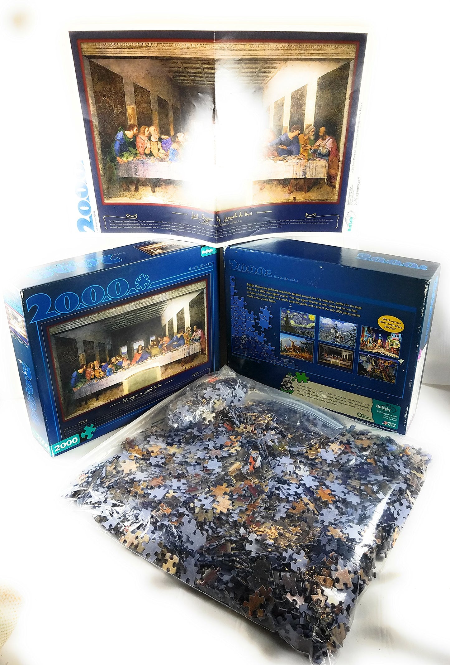 Buffalo Games 2000 Piece Jigsaw Puzzle - The Last Supper, Paper Material, Model 2006