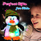 Cuteoy Penguin Led Musical Stuffed Animal Light-Up Singing Plush Adjustable Volume Lullaby Plushies Birthday Christmas Toy Gifts For Kids Toddler Girls, 11'