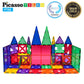 PicassoTiles PT82 Creativity Set Magnet Building Tiles Clear Color Magnetic 3D Building Block - Creativity Beyond Imagination! E