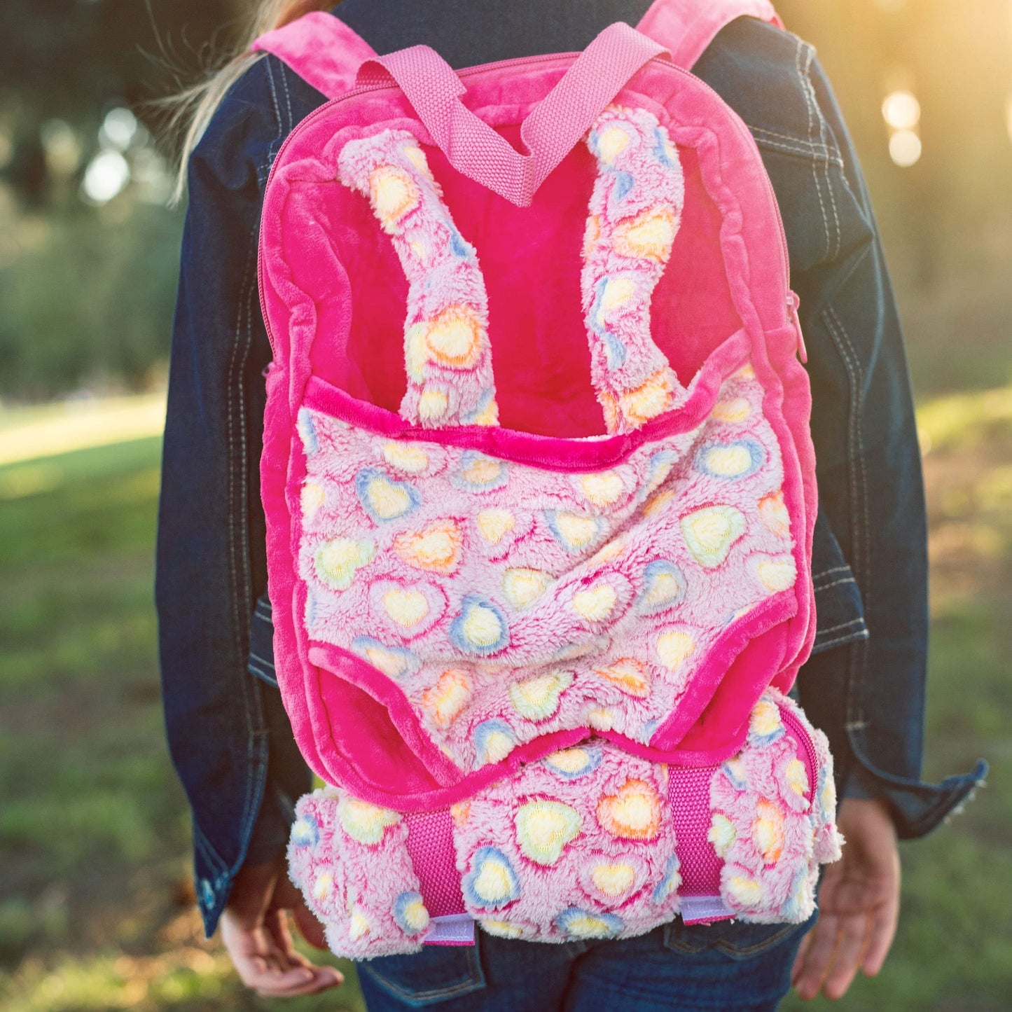 The Queen'S Treasures Doll Accessories, Pink Baby Doll Backpack Carrier And Doll Sleeping Bag, Compatible For Use With 15 And 18 Inch American Girl. Doll Not Included
