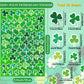 Linaye St Patricks Day Stickers Labels Bulk, 2200Pcs Shamrock Stickers For Kids Adults, 36 Sheets St. Patricks Day Stickers Labe