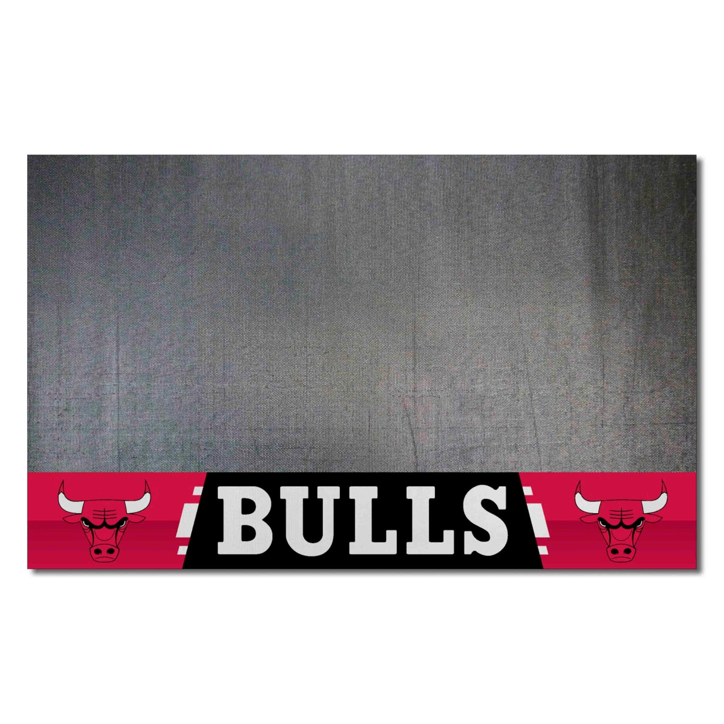 FANMATS 14199 Chicago Bulls Vinyl Grill Mat - 26in. x 42in. - Deck Patio Protective Mat | Oil, flame, and UV resistant