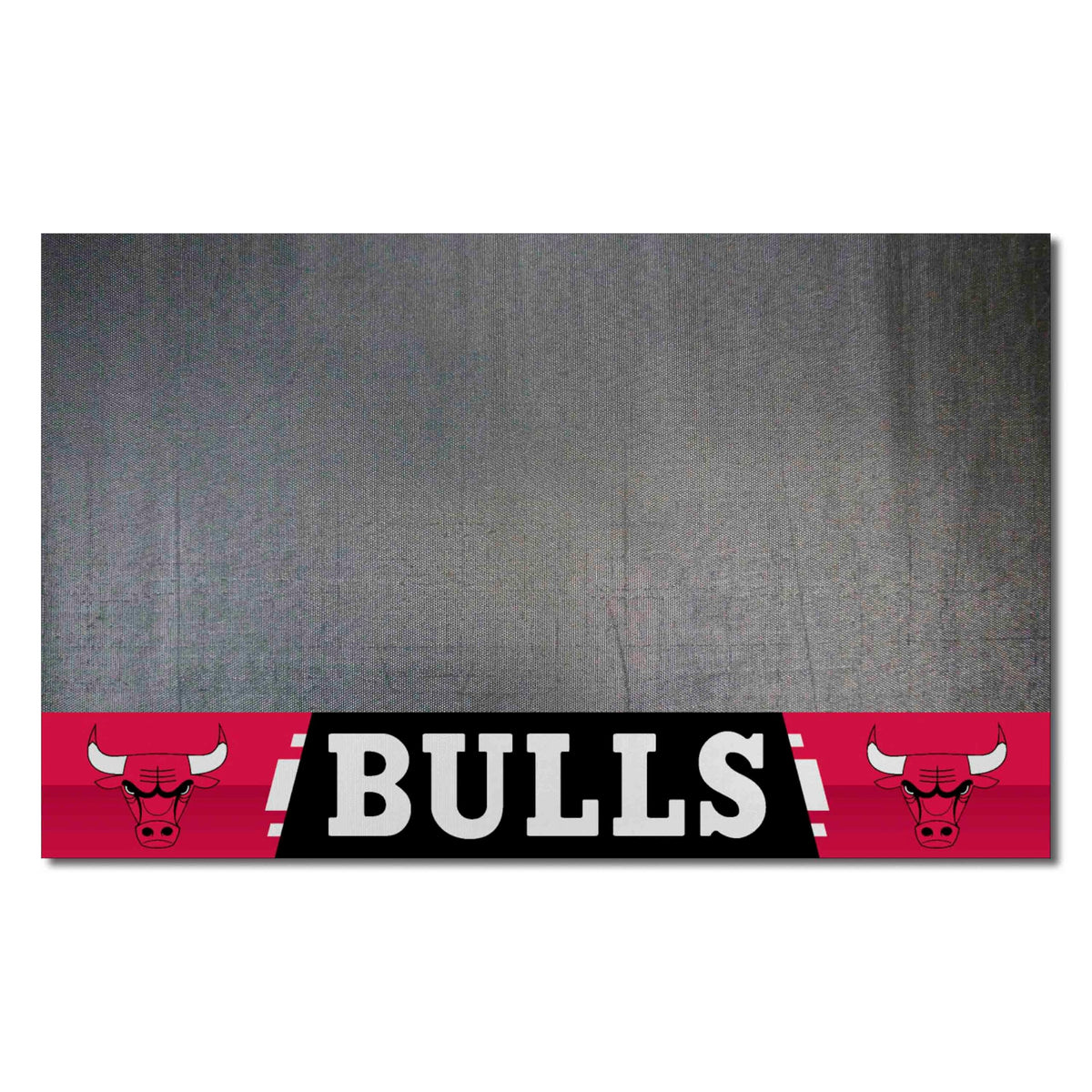 FANMATS 14199 Chicago Bulls Vinyl Grill Mat - 26in. x 42in. - Deck Patio Protective Mat | Oil, flame, and UV resistant