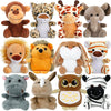 12 Pcs Valentines Day Gifts For Kids Classroom, Small Stuffed Animals Bulk, Mini Stuffed Animals, 4 Inch Safari Stuffed Animals,