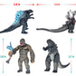 Twcare 8Pcs Attacking King Kong Vs Godzilla Toys 2021 Movable Joint Action Figures King Of The Monsters Birthday Dinosaur Kid Gift Cake Toppers