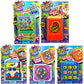 Ja-Ru Pocket Travel Toy Set (5 Toys) Kids Mini Handheld Games. Pinball Machine, Finger Basketball, Fishing Game, Magnetic Beard, & Small Tic Tac Toe. Party Favors. 3255-3258-3257-3205-3256P