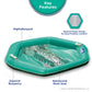 Aqua Supreme Hex Pool Chair Float - Multi-Position  Heavy Duty Floating Pool Chair mature-themed Size - Teal Fern