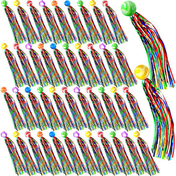 Aoriher Comet Balls Bouncy Party Favors with Colorful Streamers Mini Rubber Ball Bulk Birthday Goodie Bag Stuffers Assorted Colo