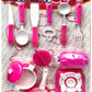 PRIMEFAIR Kitchen Set for Kids Girls Toys for Kids Material playset with Spoon Mixture Bowl Spoon Toys for Kids Girls & Boys