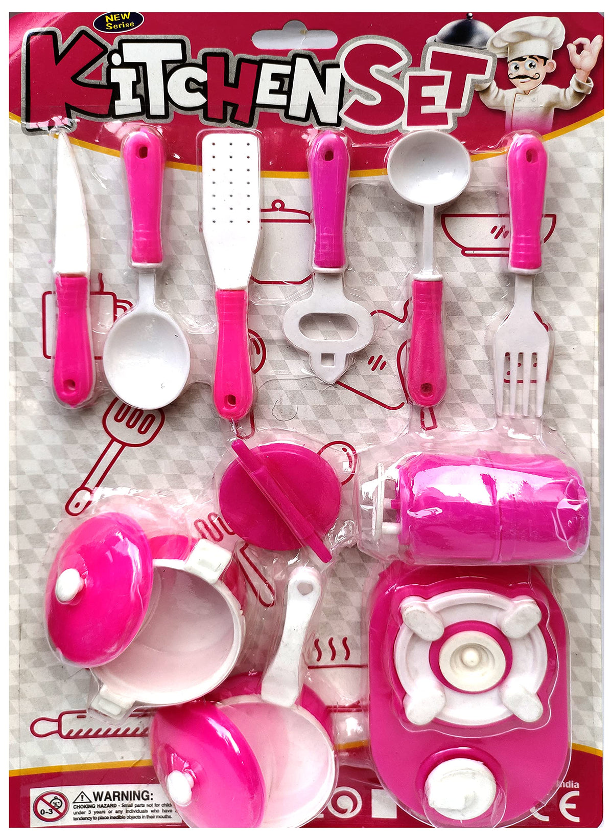 PRIMEFAIR Kitchen Set for Kids Girls Toys for Kids Material playset with Spoon Mixture Bowl Spoon Toys for Kids Girls & Boys