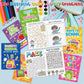 Back to School Activity Books for Kids - 24Pcs First Day of School Mini Games Coloring Book Set Bulk Mazes Word Search Word Scra