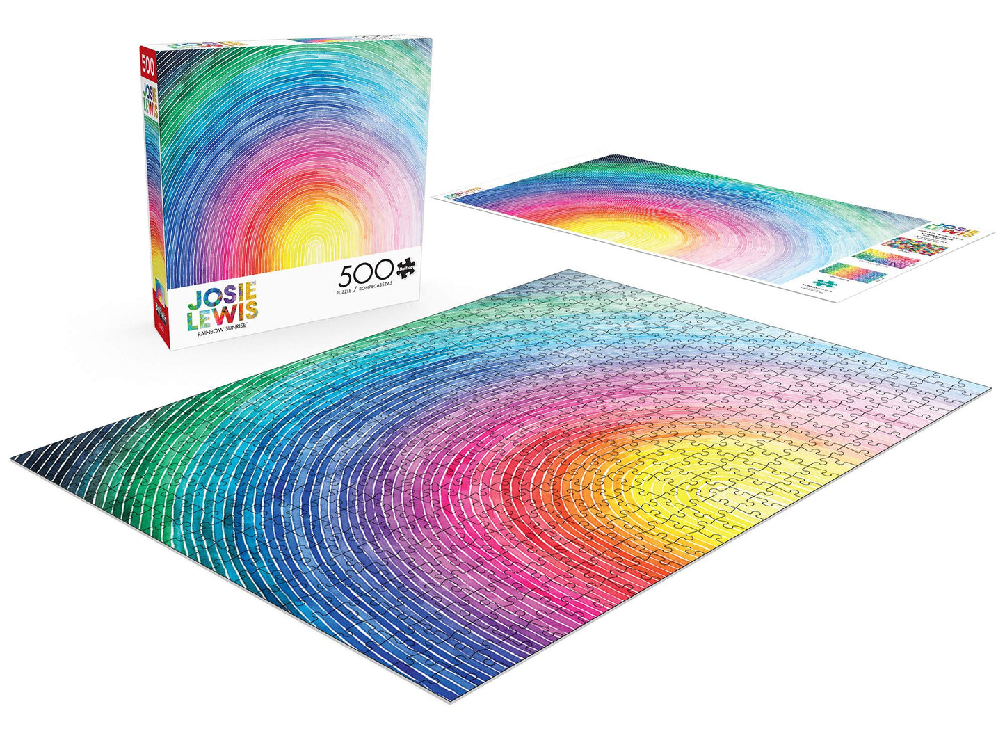 Buffalo Games 500 Piece Jigsaw Puzzle - Josie Lewis Rainbow Sunrise - Paper Material