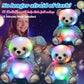 Cuteoy Led Musical Panda Light-Up Stuffed Animal Singing Glowing Plush Adjustable Volume Lullaby Toy Gifts For Kids Toddler Girls Birthday Christmas Plushies, 13'