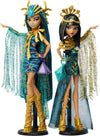 Monster High Fashion Doll Set  Mummy Majesties Cleo & Nefera De Nile Collectible 2-Pack with Golden Accessories & enhanced Clothes