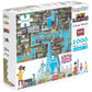 1000 Piece Puzzle - 8-bit Retro Gaming Style London Jigsaw Puzzles 1000 Pieces for mature-themeds Made with 100% Recycled Cardboard - mature-themed Puzzles Level 3 by bopster