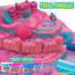 SLIMYSAND Cloud Slime, 1.5 Lbs Light Blue Stretchable Moldable Sand in Reusable Bucket, Model 138865