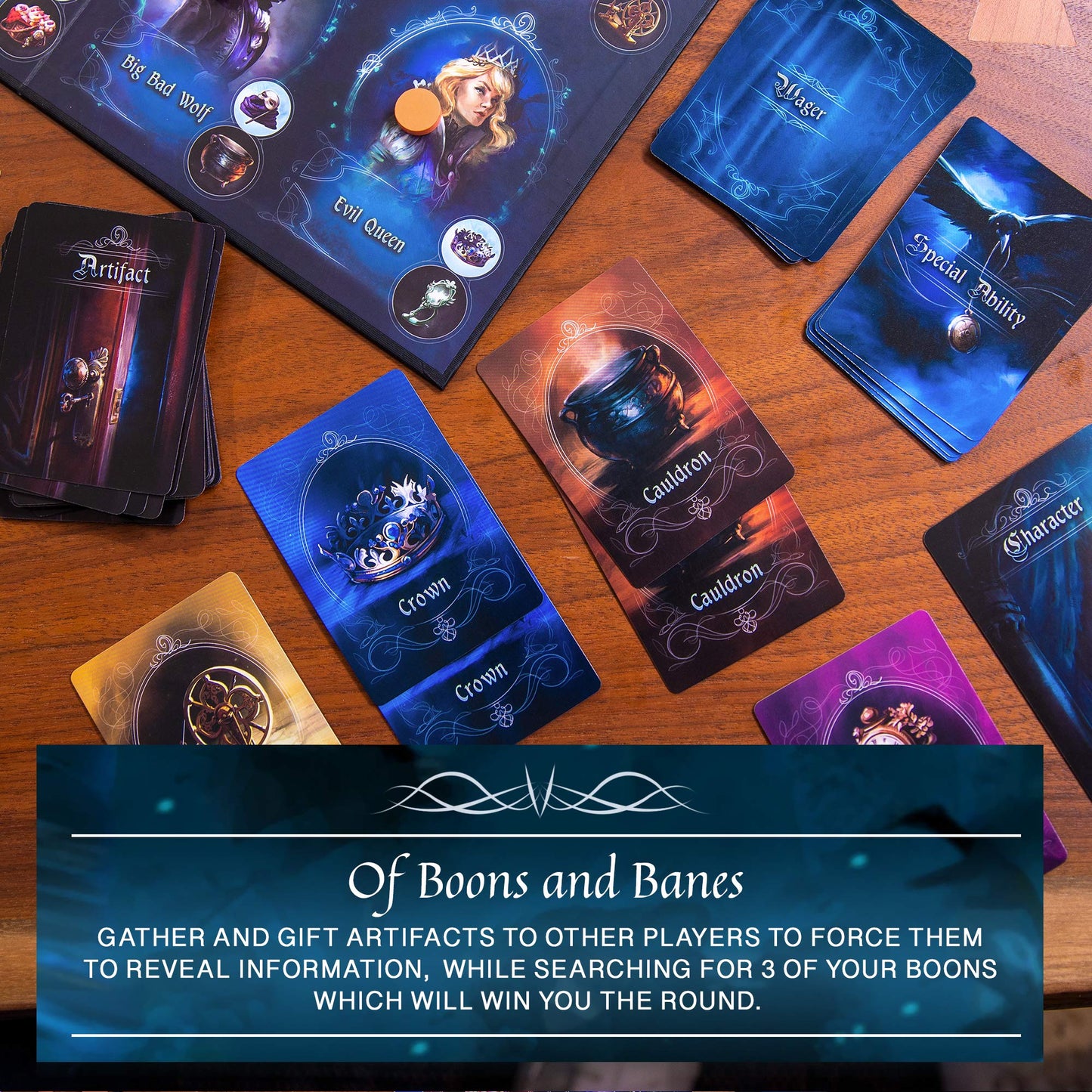 The Grimm Masquerade - Skybound Games, Fairy Tale Deduction & Strategy Family Board Game, Ages 8+, 2-4 Players, 30 Min
