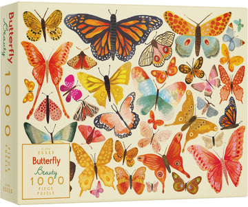 Elena Essex 1000 Piece Puzzle For Adults - Tiger Lounge, Stamp Collection, Butterfly Beauty (Butterfly Beauty)