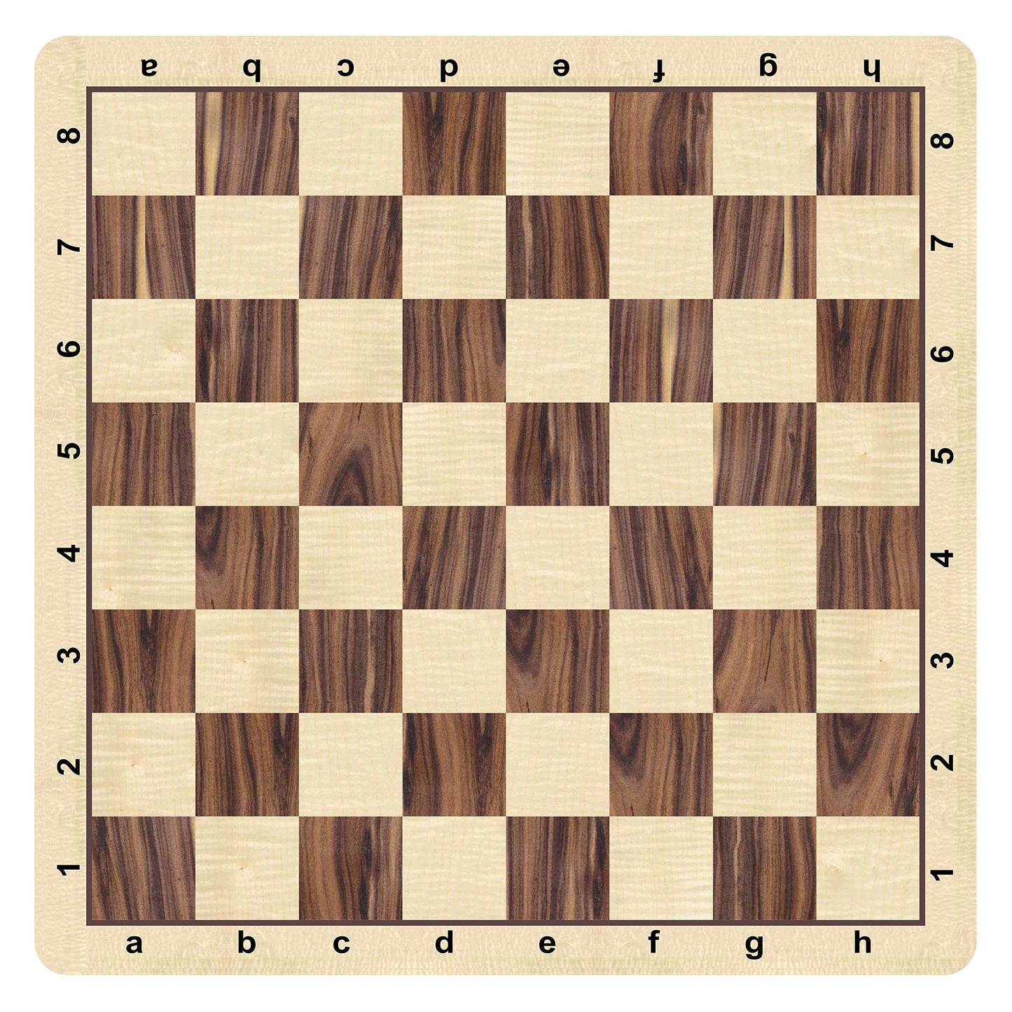 WE Games Mousepad Chess Board 20 in. with Wenge Wood Grain Design - enhanced Tournament Chess Mat  Perfect Travel Chess Board for mature-themeds