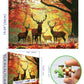Miniwan 1000 Piece Jigsaw Puzzle For Adults, Impossible Hard Difficult Challenging Puzzles For Adults, Autumn Elk Nature Landsca