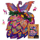 Unidragon Wooden Jigsaw Puzzles - Fairy Bird, 198 Pcs, Medium 9.7''X12.6'', Beautiful Gift Package, Unique Shape Best Gift For A