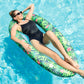 Finduwill Pool Float Lounger With Mesh Center, 58''X35'' Fabric-Covered Pool Float Chair, Pool Floats For Adult, Heavy Duty Pool