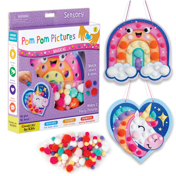 Creativity For Kids Pom Pom Pictures: Magical - Rainbow And Unicorn - Preschool And Toddler Crafts, Gifts For Ages 3+