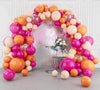 Orange Hot Pink Balloons Arch Garland Kit-148Pcs Orange Pink Balloon For Birthday Anniversary Baby Shower Engagement Wedding Ret