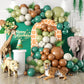 Safari Balloon Garland Kit, Green Brown Balloon Arch Kit With Sage Green And Brown Latex Balloons, Sage Green Balloon Garland Fo