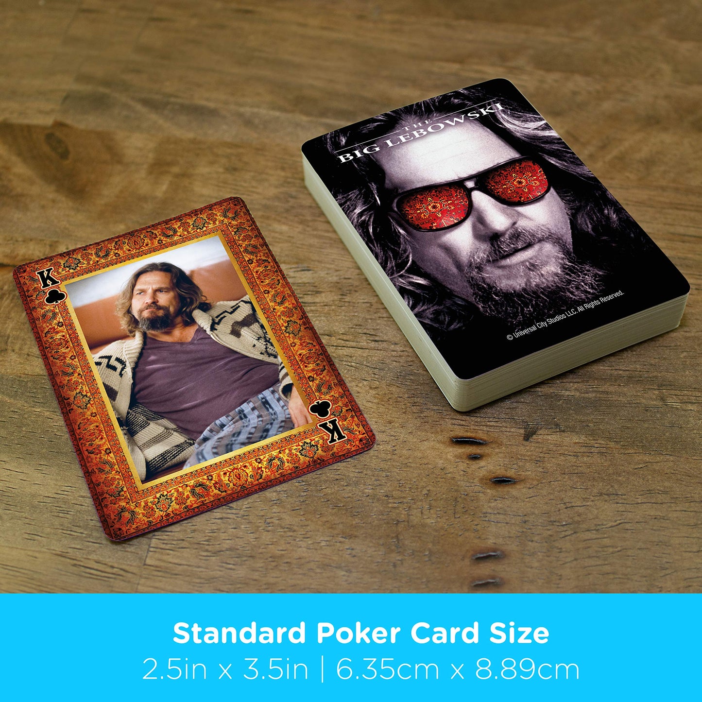 Aquarius Big Lebowski Playing Cards - The Big Lebowski Themed Deck Of Cards For Your Favorite Card Games - Officially Licensed B