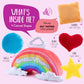 Talking Plush Rainbow & Shapes Toy Set | Includes 4 Talking Soft Shapes | Star, Heart, Circle, And Square With A Plush Rainbow C