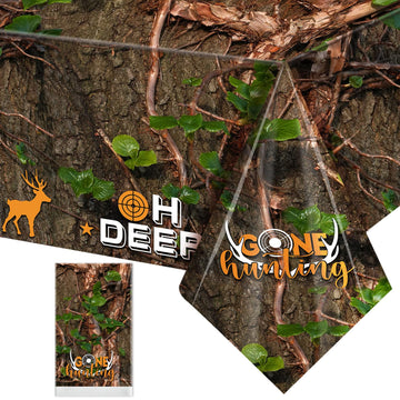 Containlol Hunting Tablecloths Camo Birthday Party Decorations Camo Table Covers Plastic Hunting Table Decorations For Hunting C