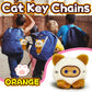 Orange Cat Stuffed Animals For Girls And Boys, Cute Plushies Cats Plush Toys Keychain, Soft And Fun Mini Plush Toy, Small Cuddly
