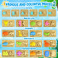 FHOZGECY Beach Toys, 31Pcs Sand Toys, Sandbox Toys with 2 Truck 2 Collapsible Sand Bucket, Shovel Set, Sand Castle Kit, Animal D