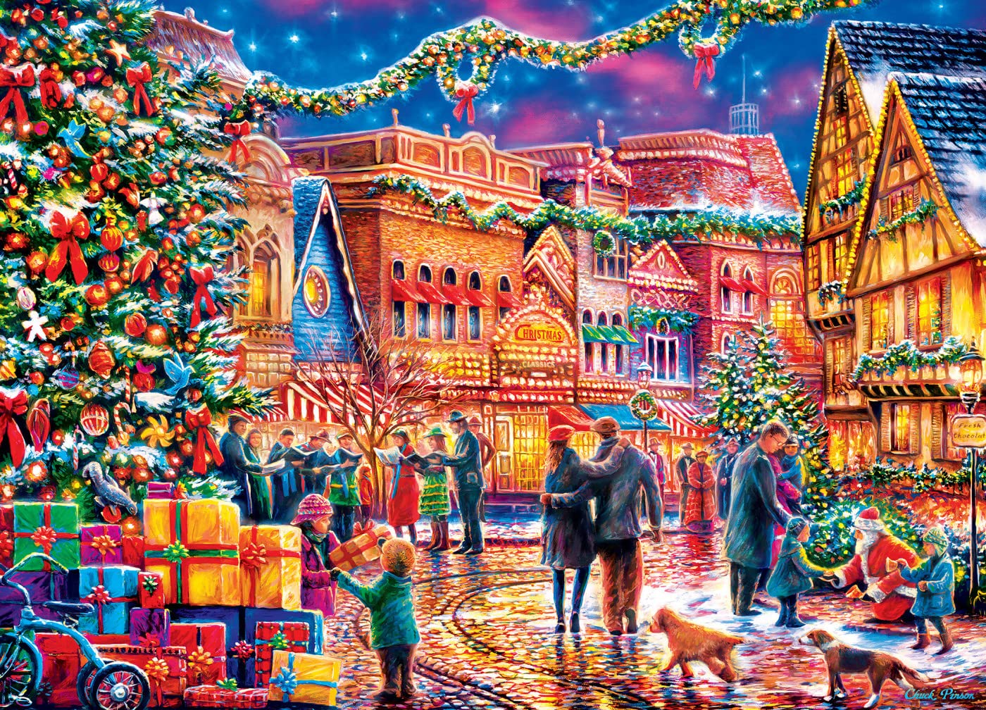 Village Square 1000 Piece Jigsaw Puzzle