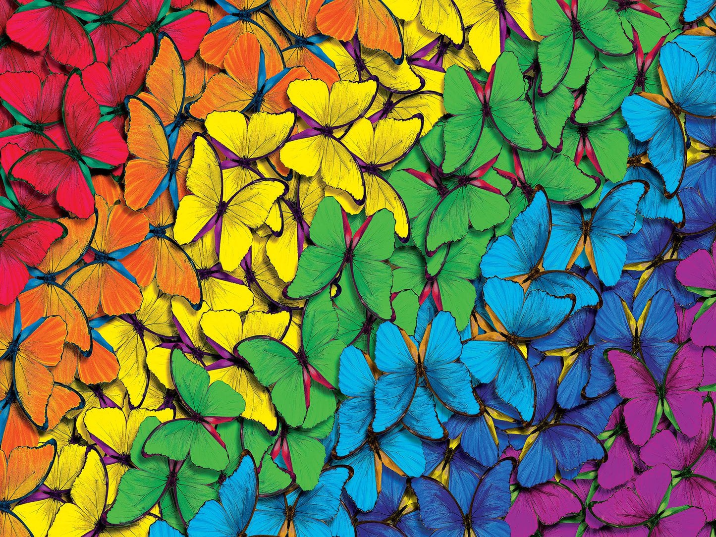 Fluttering Rainbow 550 Piece Jigsaw Puzzle