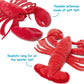 TigerHart 13-Inch Lenora The Lobster Plush Stuffed Animal - Multicolor, Soft Polyester Material