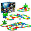 USA Toyz Glow Trax Race Track Set - 380pc Glow in The Dark, Large, Plastic, CF1302, Includes 2 LED Cars, 2 Bridges, STEM Toys for Kids