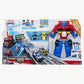 Playskool Heroes Transformers Flip Racers Optimus Prime Race Track Trailer, Model C0247, Plastic