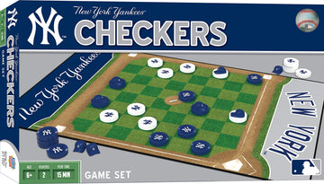Masterpieces MLB New York Yankees Checkers Board Game, 13 x 21