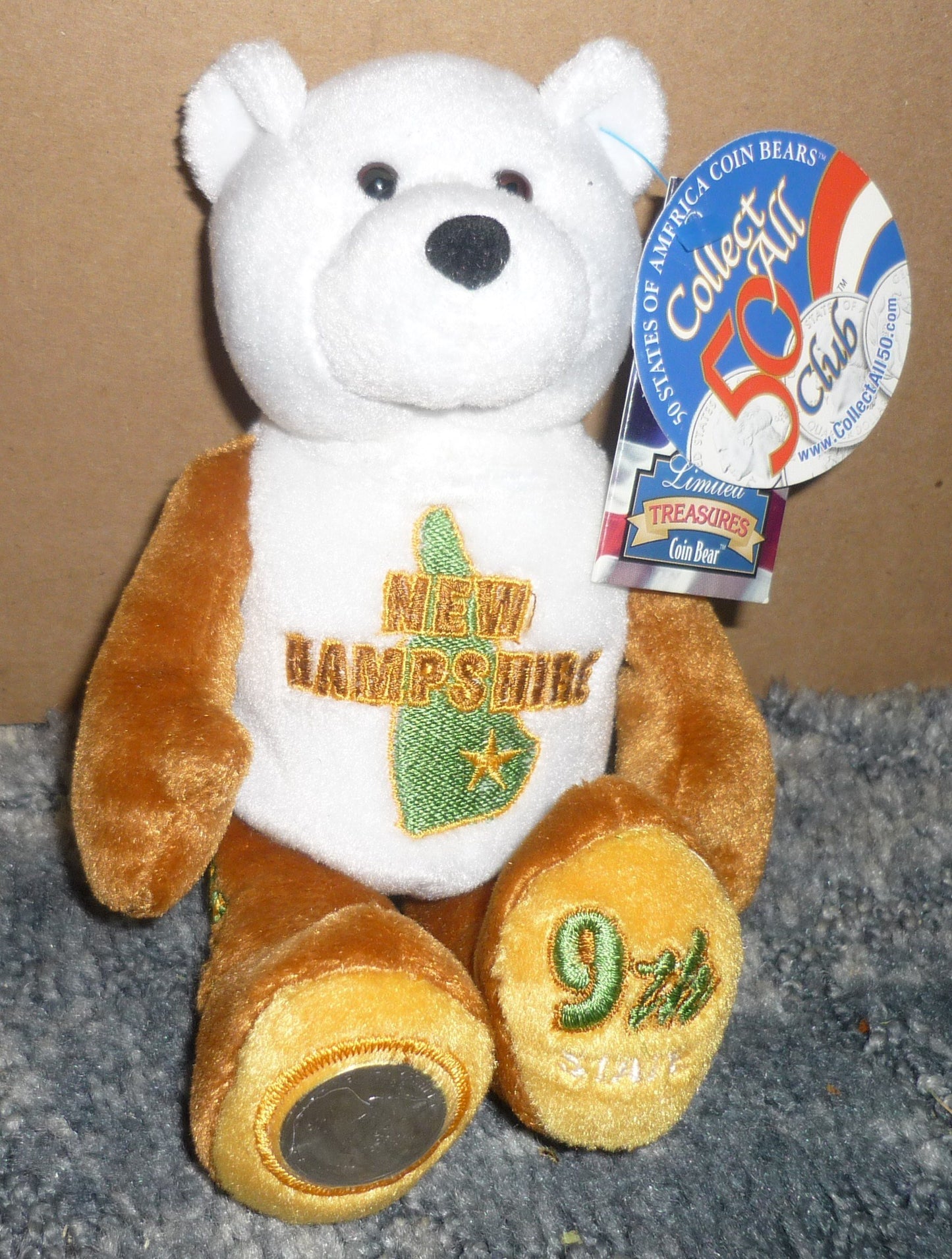 Limited Treasures New Hampshire State Coin Bear