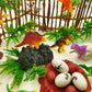 MOMOONNON 56 Pcs Dinosaurs Cake Decorations Set - Ho Scale Trees & Toys, Multi-Color, PVC - Perfect for Kids' Parties & Cake Toppers