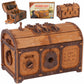 WOODEN.CITY Treasure Chest Escape Room in a Box - Hard Puzzle Box for mature-themeds Wooden Kit - Clue Box Escape Puzzle - 3D Escape Room Puzzles - Wooden Mechanical Puzzles for mature-themeds - Pirates Puzzle Box