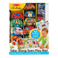 Melissa & Doug Take-Along Town Play Mat (19.25 x 14.25 inches) with 9 Soft Vehicles - with Storage Bag, Toy Vehicle Play Sets fo