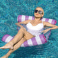 Wernnsai Mermaid Water Hammock For Adult - Inflatable Pool Floats Pink Pool Accessories 4-In-1 Saddle Lounge Chair Hammock Drifter Soft Mesh Pool Float For Swimming Party Beach Sea Sunbathing