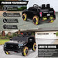 Enyopro Ride On Car For Kids, Licensed Chevrolet Tahoe Suv 12V7Ah Battery Powered Ride On Toy Car, Kids Boys Girls Electric Car With Remote Control, Led Lights, Bluetooth Music, Horn, 3 Speeds (Black)