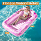 Sloosh Inflatable Tanning Pool Lounger Float for mature-themeds  70 x 46 Large Suntan Tub Pool Floats Sun Tan Tub Ice Bath Tub Tanning Bed Blow up Pool Raft Lounge Floatie  L-Blushing Pink