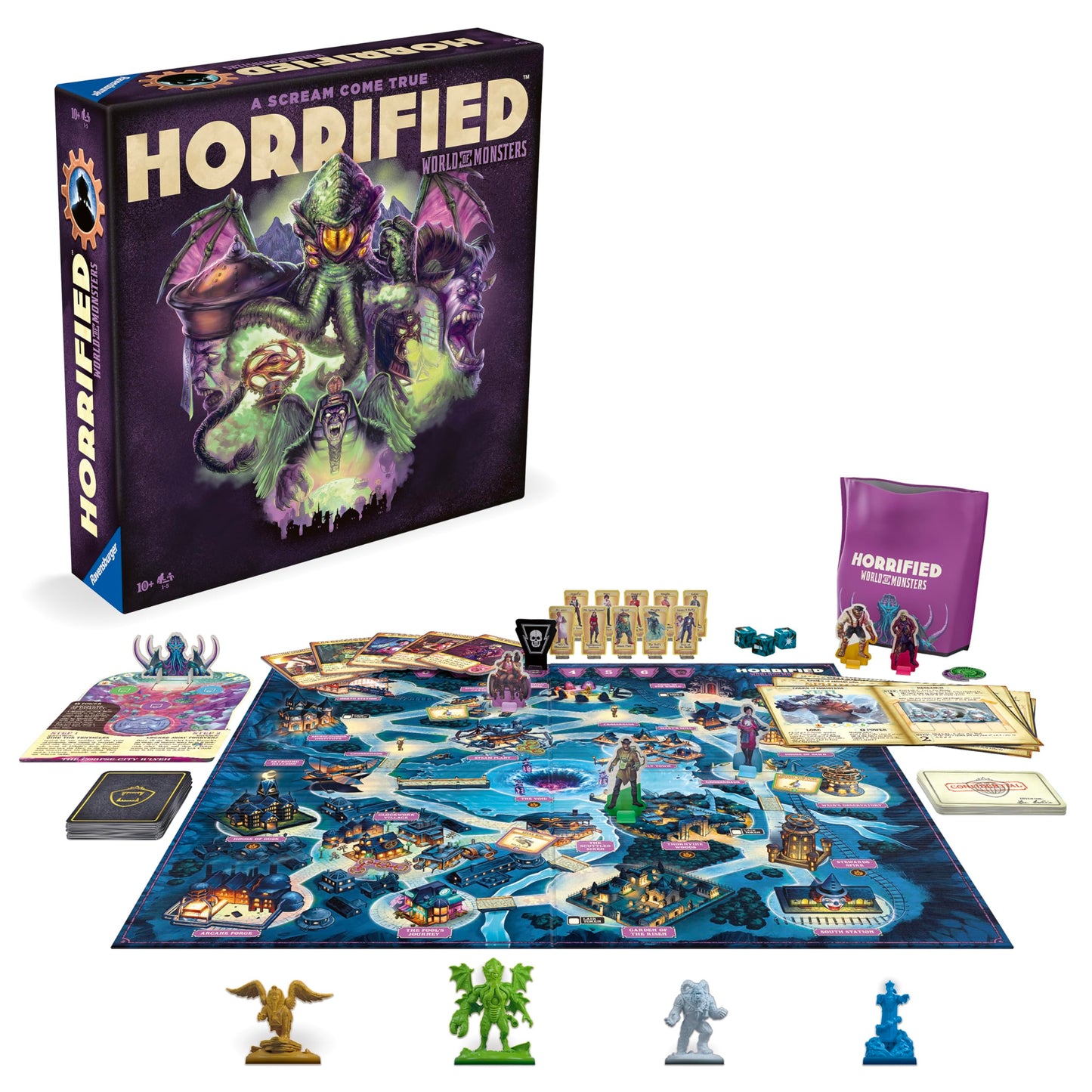 Ravensburger Horrified: World Of Monsters Cooperative Strategy Board Game For Ages 10 And Up