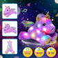 Cuteoy Musical Plush Purple Unicorn Stuffed Animal Glowing Led Light-Up Nightlight Toys Singing Lullabies Birthday Christmas Plu